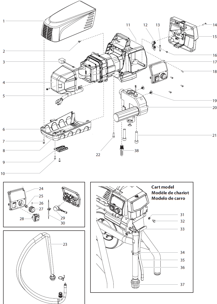 Impact 540 Main Assembly Parts